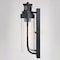 Vaxcel Lawton Steel LED Black Motion Sensor Dusk to Dawn Outdoor Wall Light Transitional Clear Glass T0749 - alternate 5